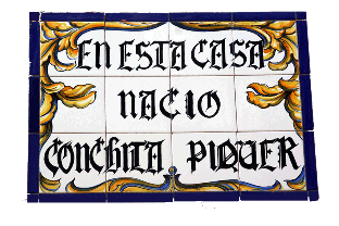 PLACA CASA CONCHA PIQUER VALENCIA