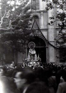 1948 VISITA VIRGEN DESAMPARADOS AL BARRIO DE SAGUNTO VALENCIA